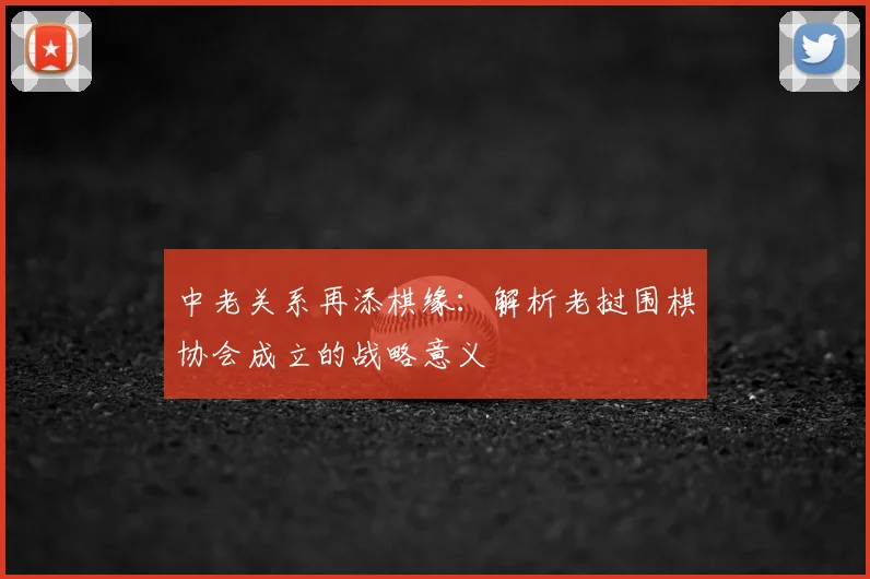 中老关系再添棋缘:解析老挝围棋协会成立的战略意义